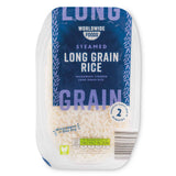 Steamed long grain rice, free from soy - British product