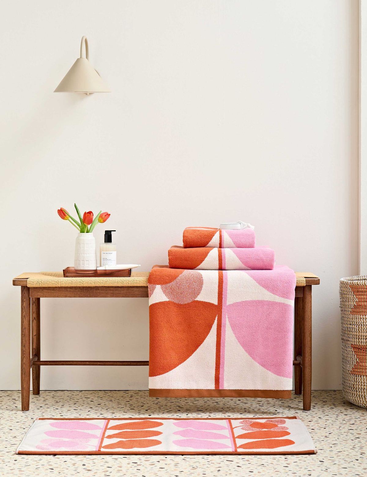 Orla Kiely Stem Bloom Duo pure cotton towel, UK version