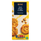 All butter stem ginger cookies with stem ginger pieces - British product