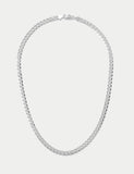 Sterling curb necklace silver clasp fastening, imported from the UK