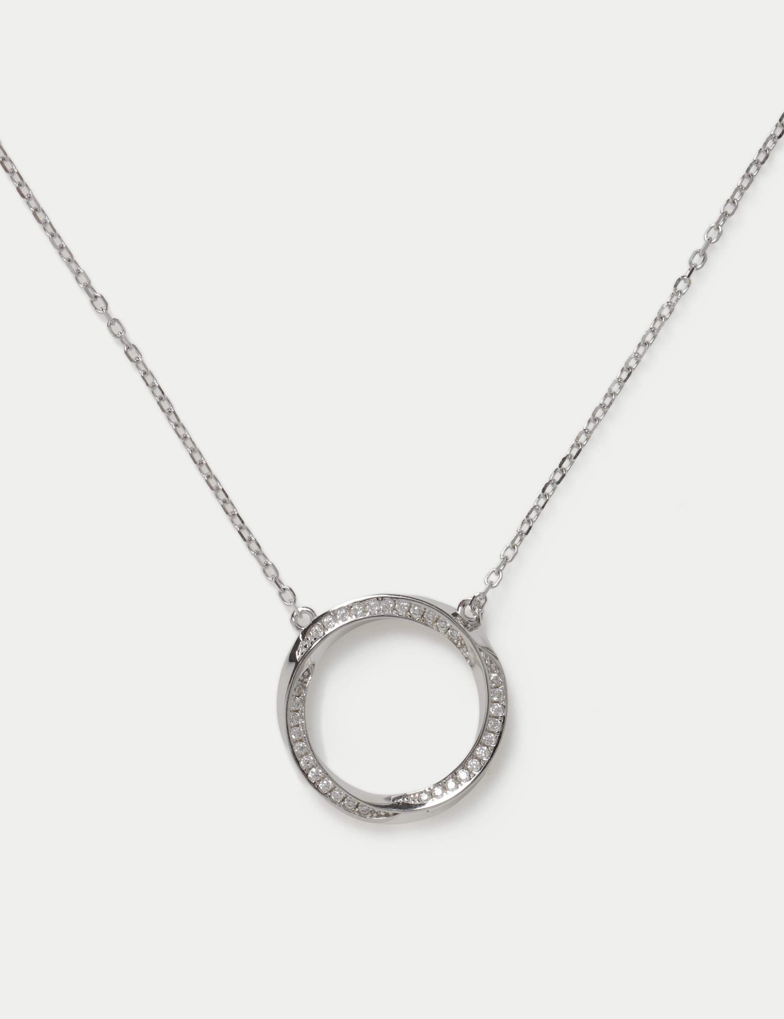 Sterling silver earring necklace set - British product