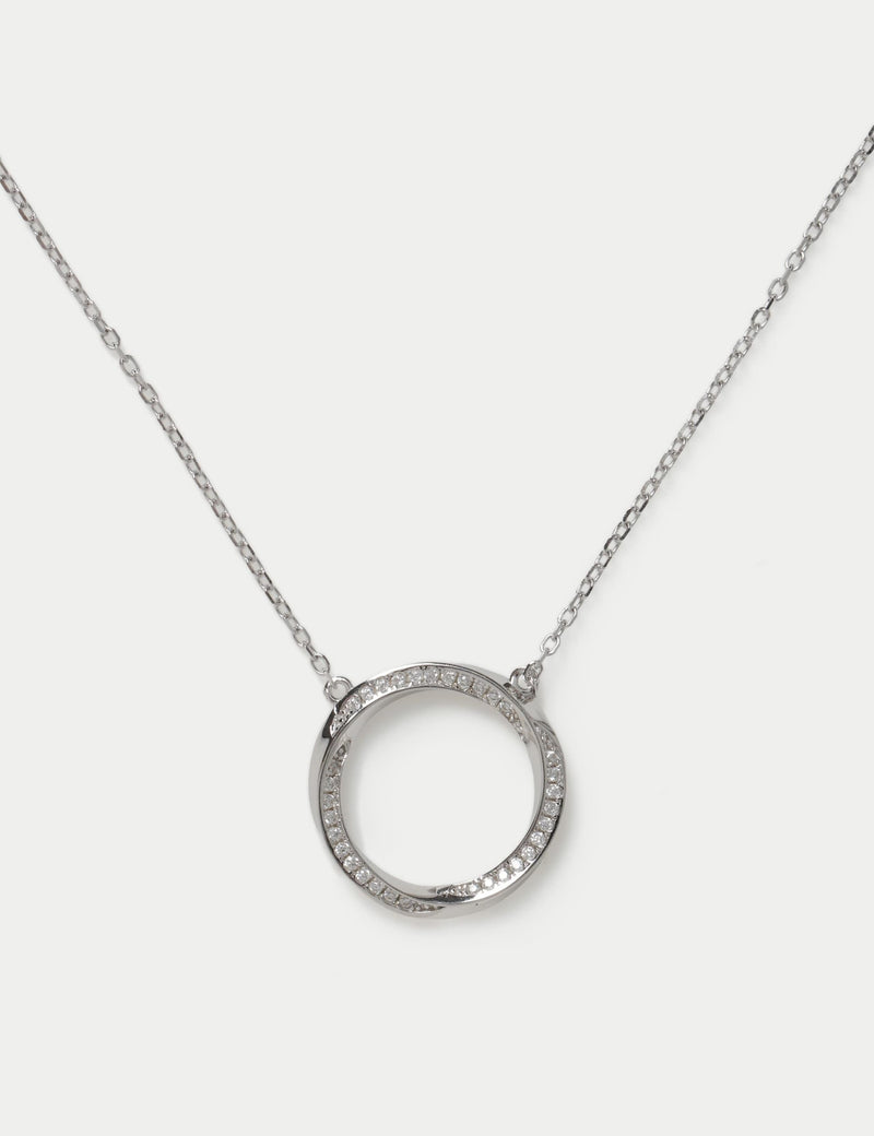 Sterling silver earring necklace set - British product