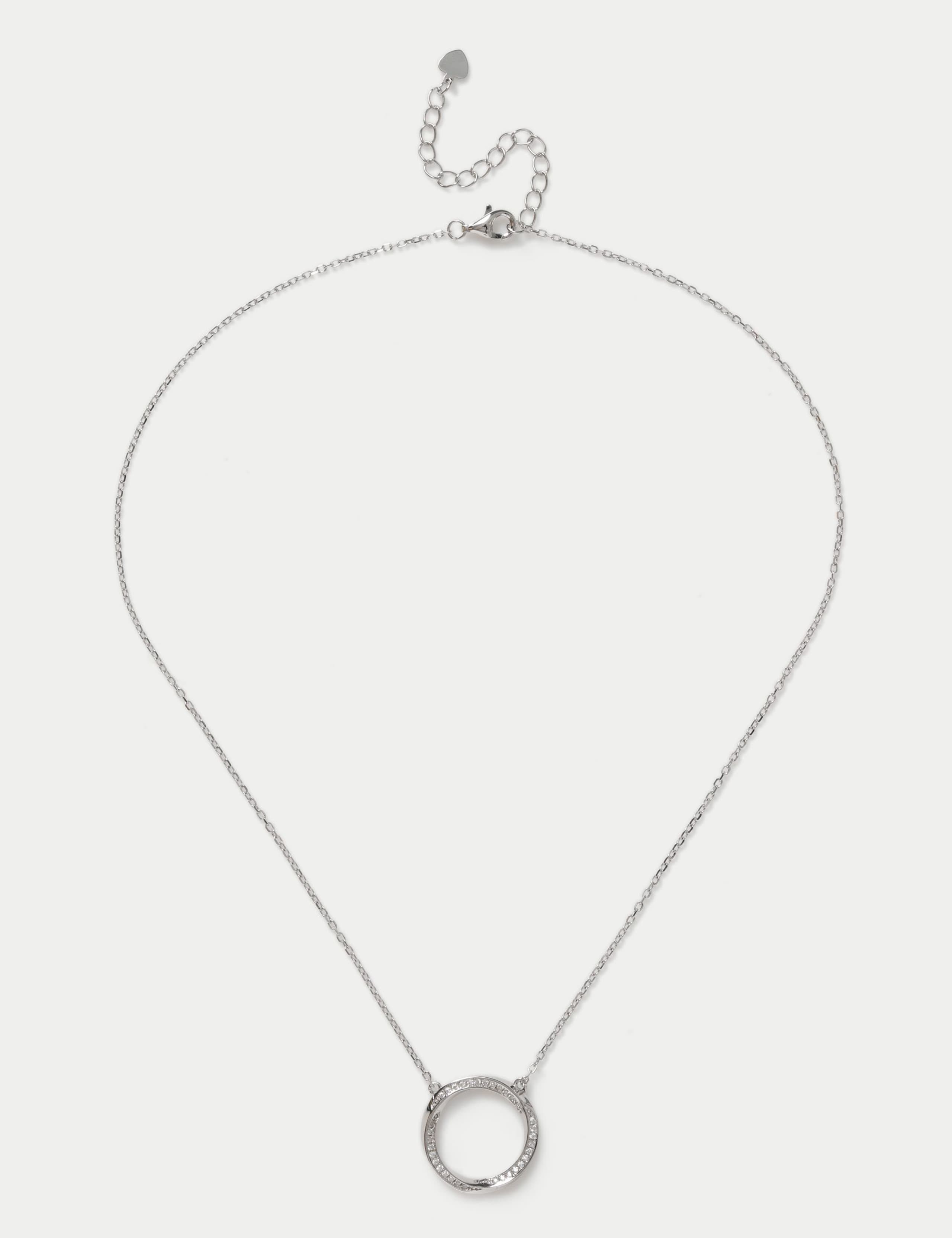 Sterling silver earring necklace set - British product