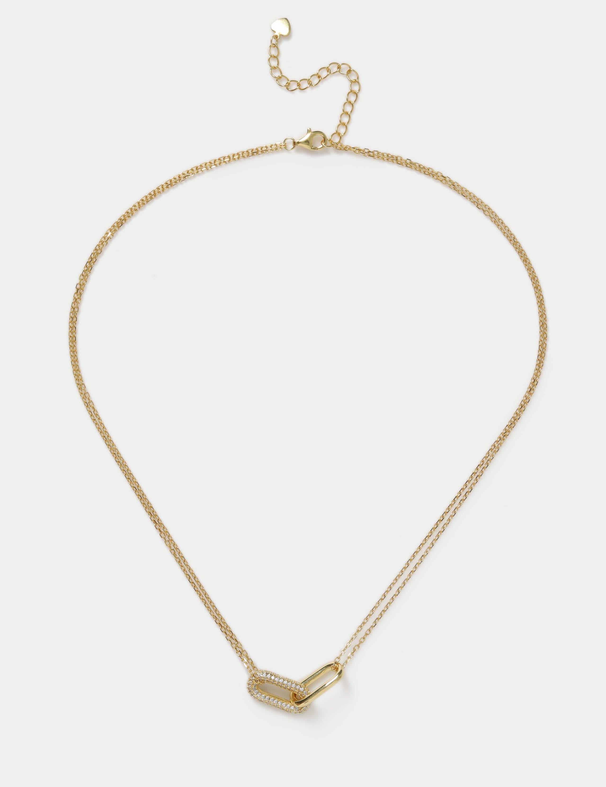 Collier plaqué or argent sterling 457mm - Produit britannique