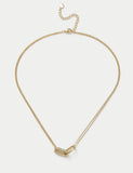 Collier plaqué or argent sterling 457mm - Produit britannique