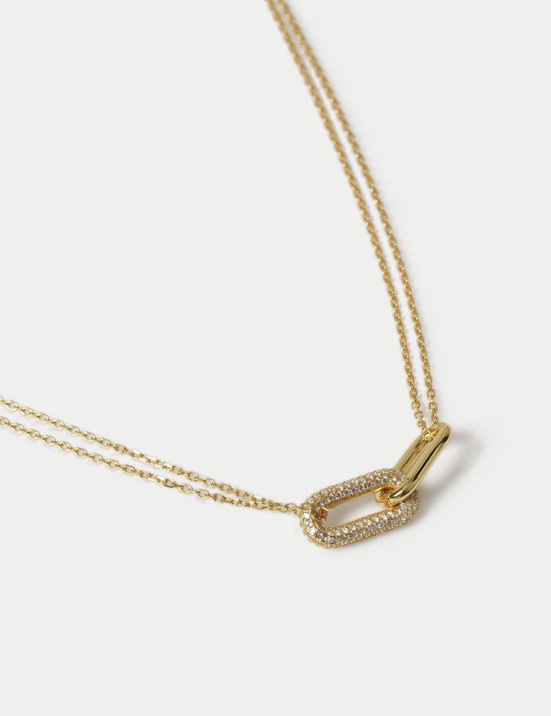 Gold plated necklace sterling silver 457mm - British product