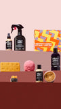 Lush Sticky Dates body scrub, imported from the UK