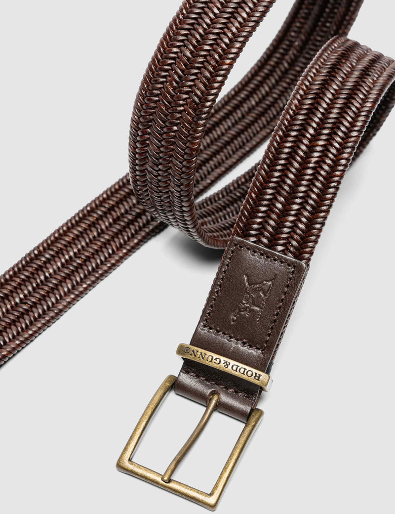 Rodd & Gunn leather stretch belt (British brand)