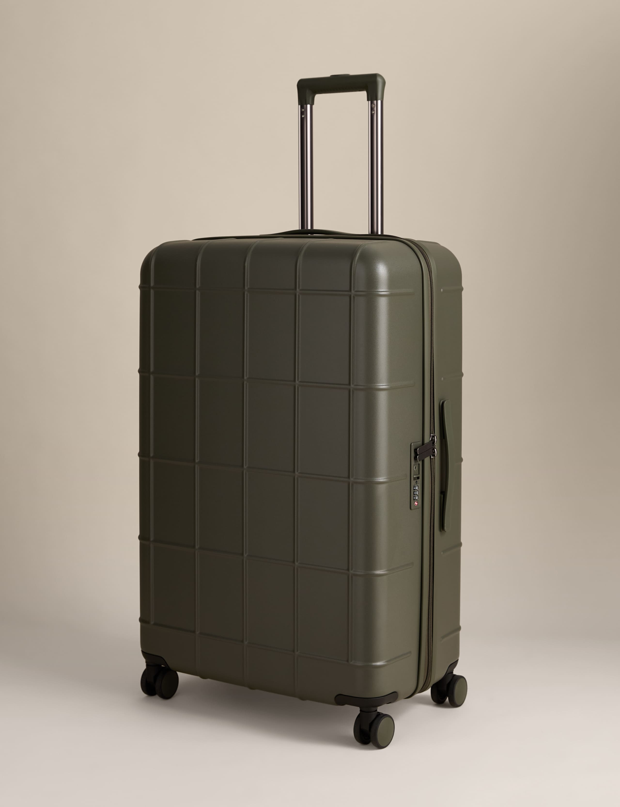 Stockholm 4 wheel hard shell large suitcase - British product