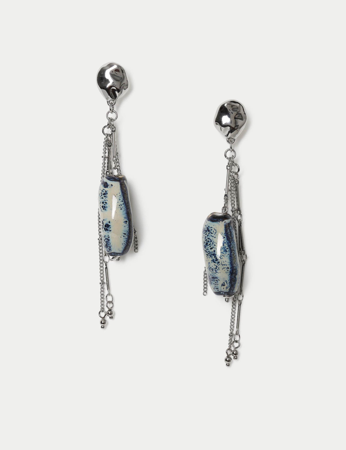 M&S Stone Drop Earrings mixed material, UK version