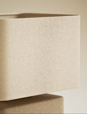Stone effect table lamp with ceramic base, imported from the UK