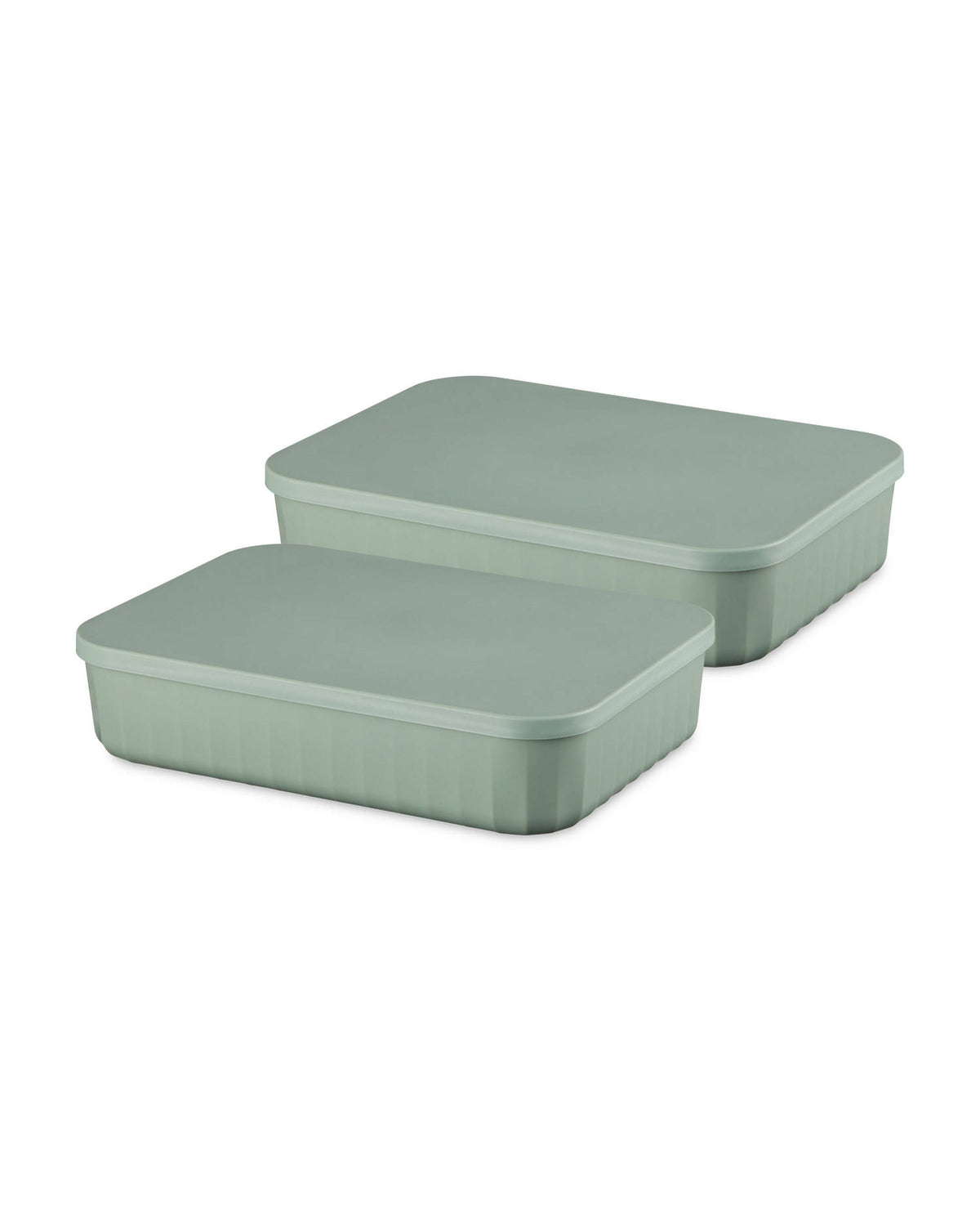 Storage box with lid 2 pack in black or green, UK version