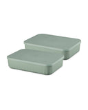 Storage box with lid 2 pack in black or green, UK version