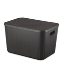 Storage box with lid in black or green, UK version