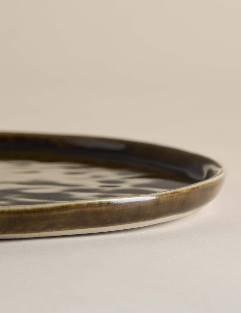 Dinner plate reactive glaze stoneware 27cm, UK version