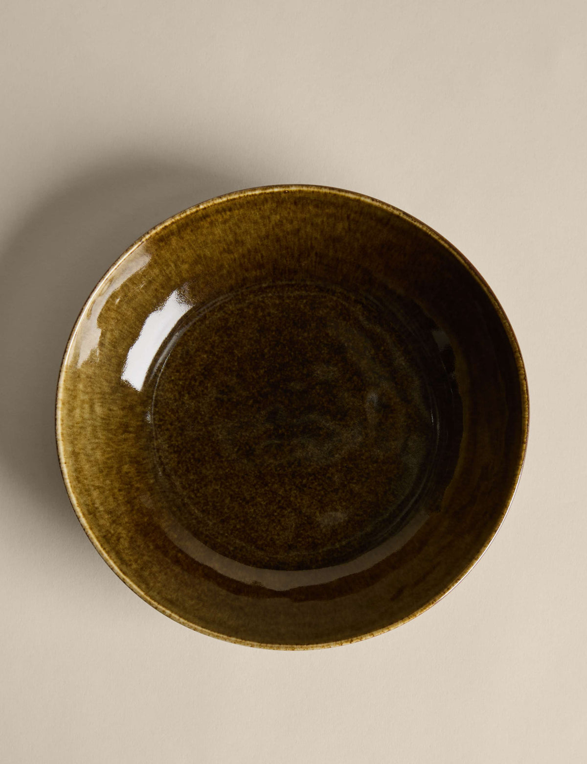 Straight Side Reactive Glaze Pasta Bowl