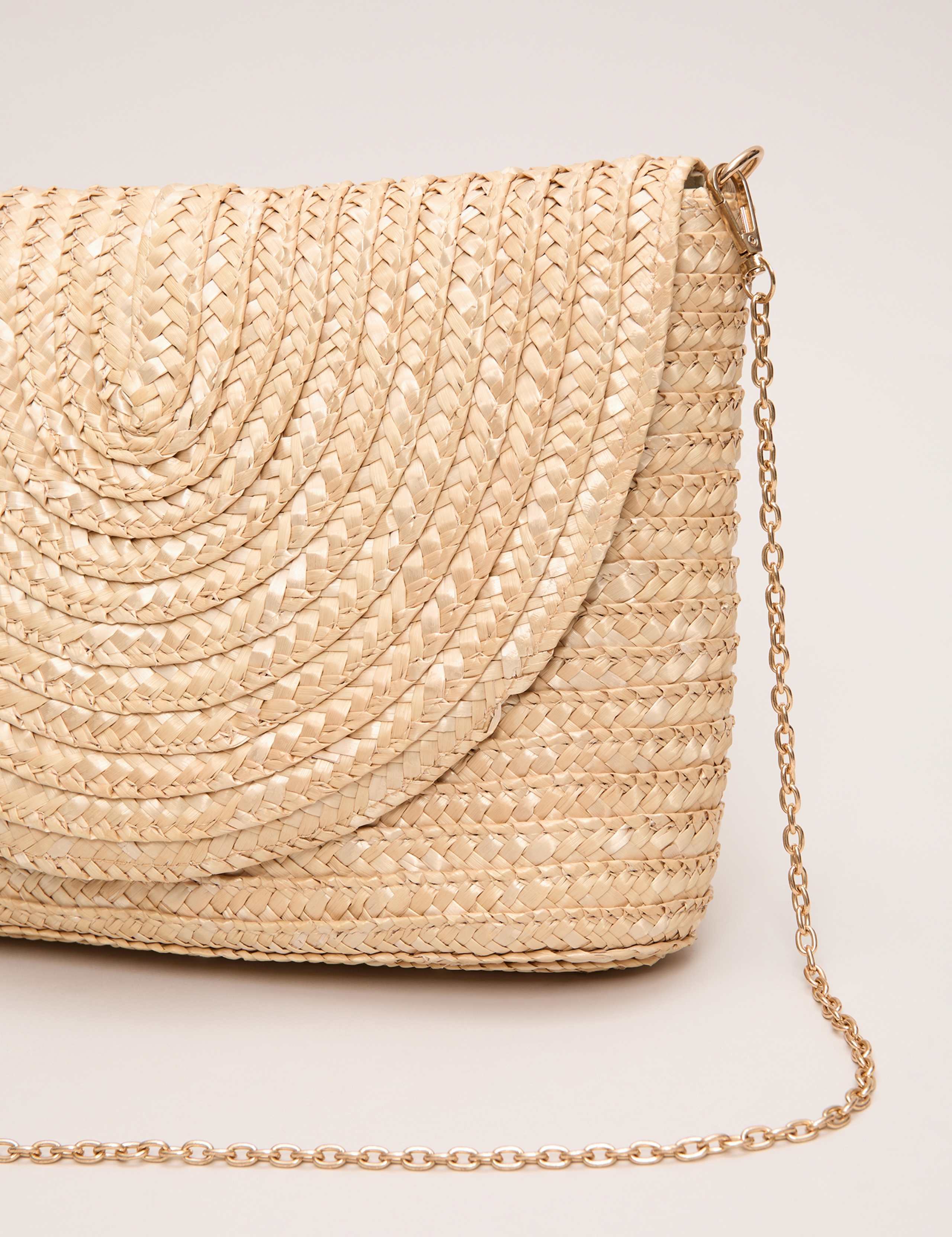 Phase Eight straw clutch bag imported from the UK