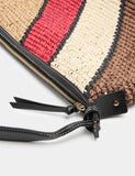 M&S straw colour block slouchy shopper, imported from the UK