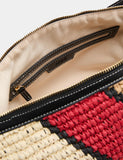 M&S straw colour block slouchy shopper, imported from the UK