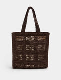 M&S straw tote bag natural straw cotton lining - British product