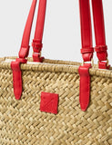 Crew Clothing straw woven basket shoulder tote bag, UK version