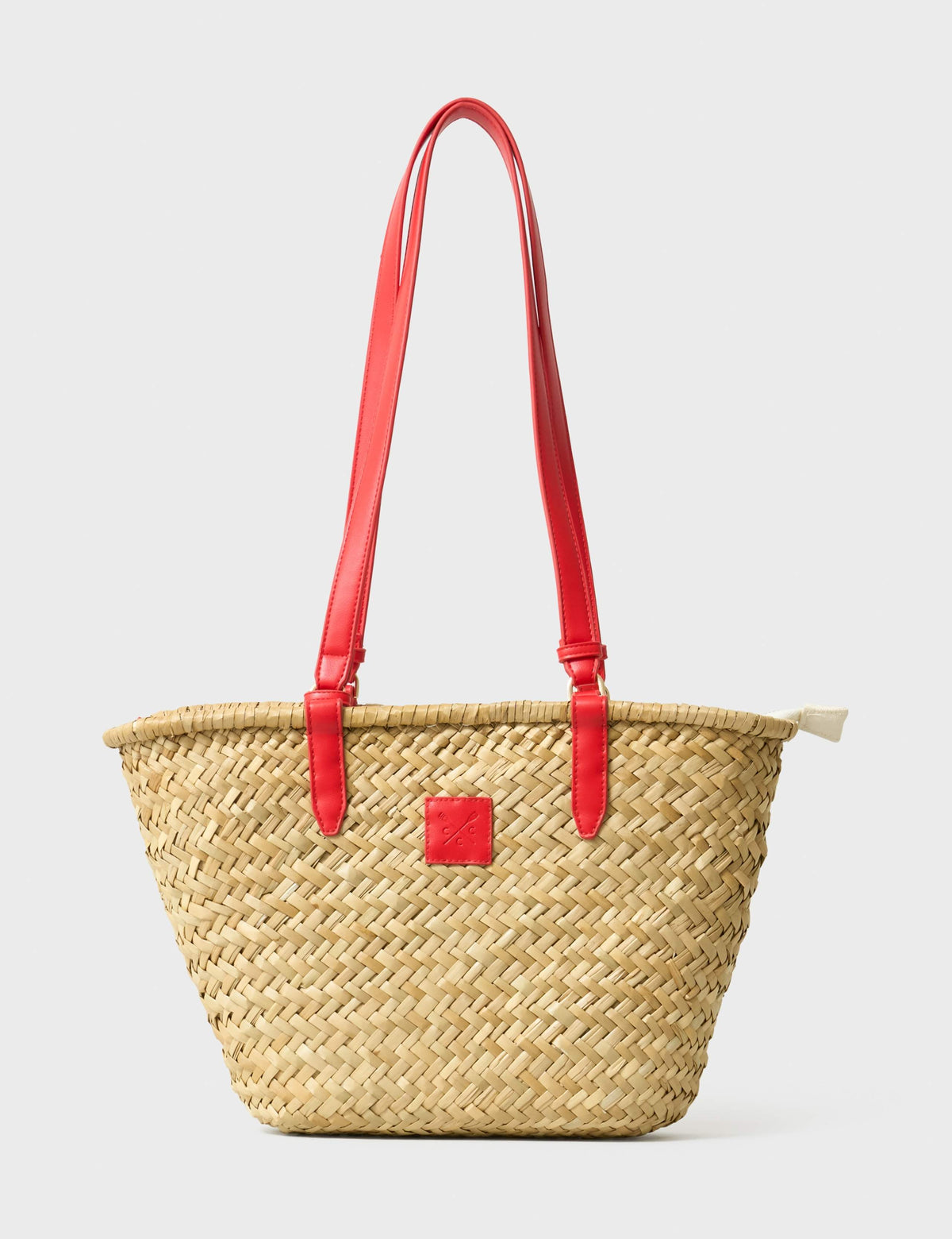 Crew Clothing straw woven basket shoulder tote bag, UK version
