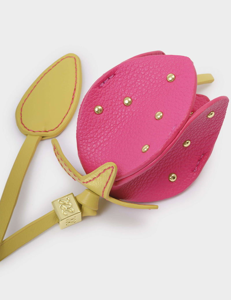 Katie Loxton strawberry bag charm vegan leather (British brand)