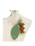 Dune London strawberry charm striped cross body tote bag, UK version