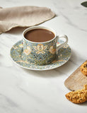 Morris & Co Strawberry Thief Tasse und Untertasse (britische Marke)