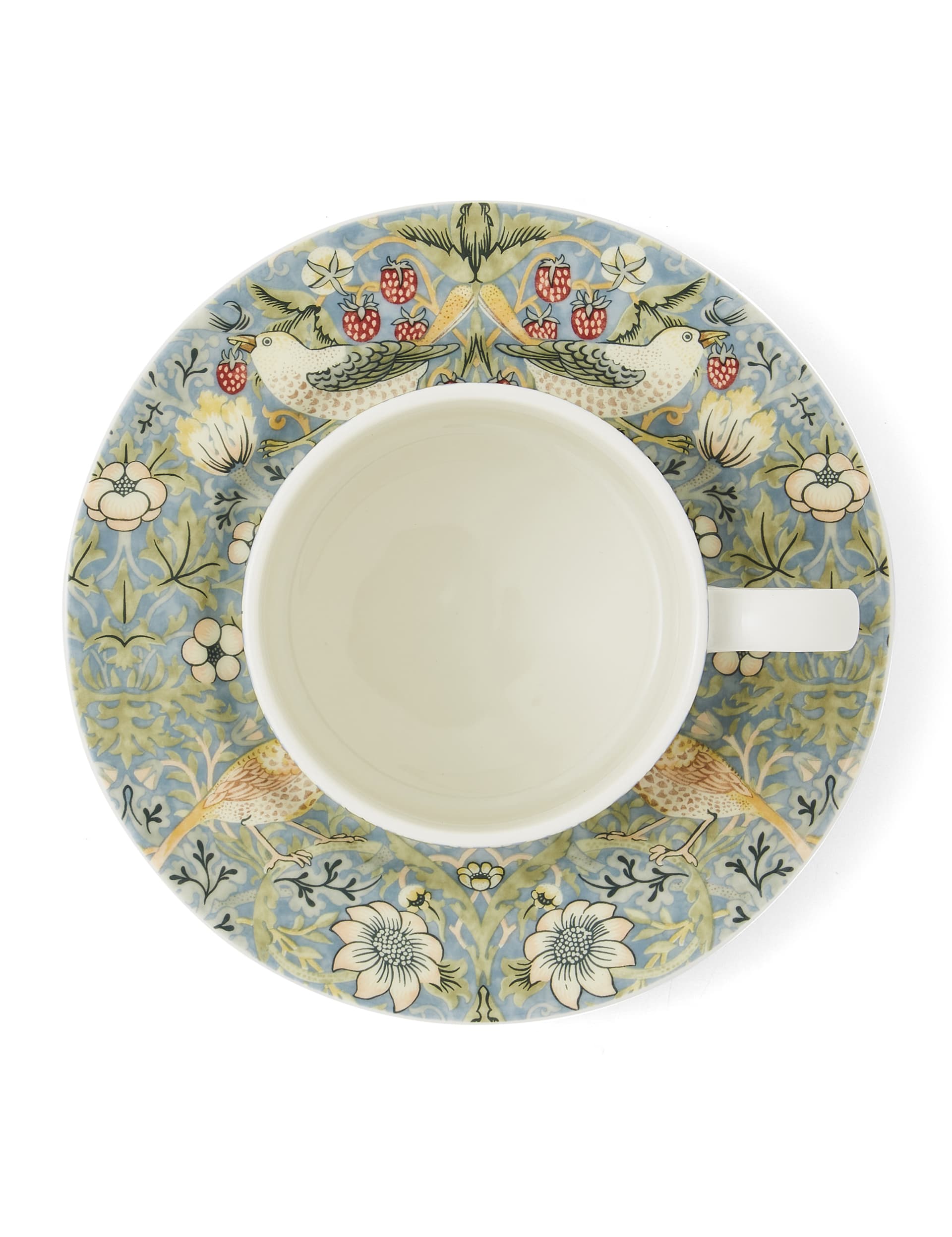 Morris & Co Strawberry Thief Cup and Saucer (British brand)