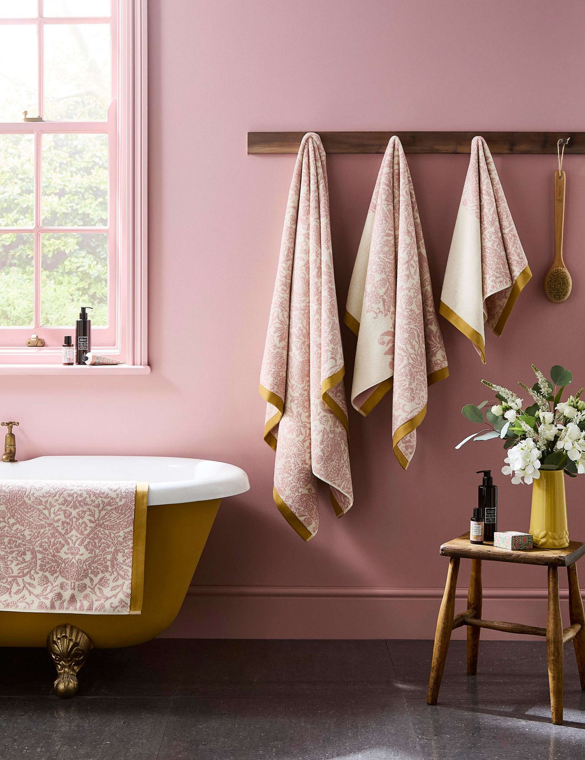 William Morris Strawberry Thief pure cotton towel - British product