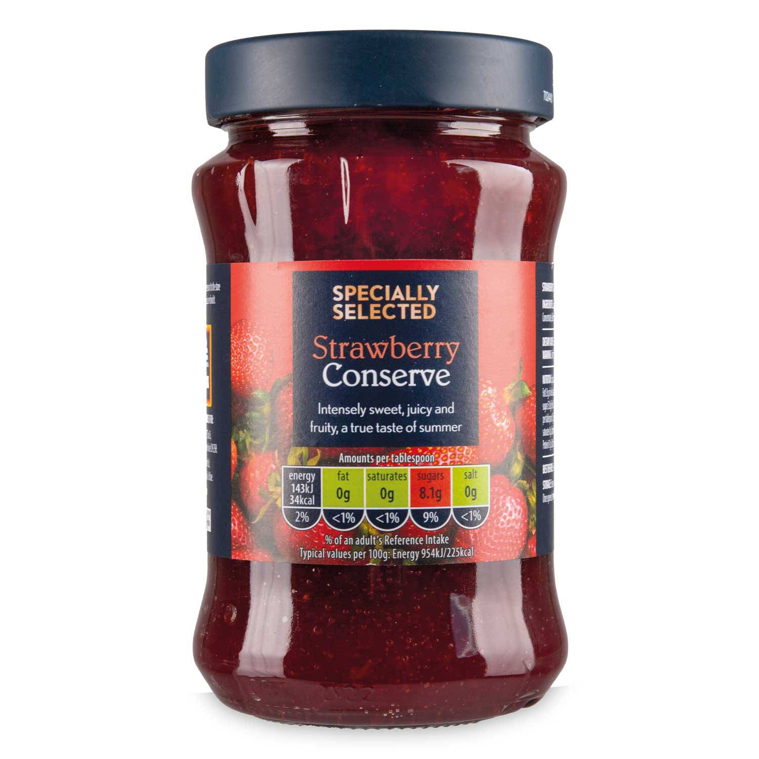 Strawberry conserve with 50% strawberries - British product