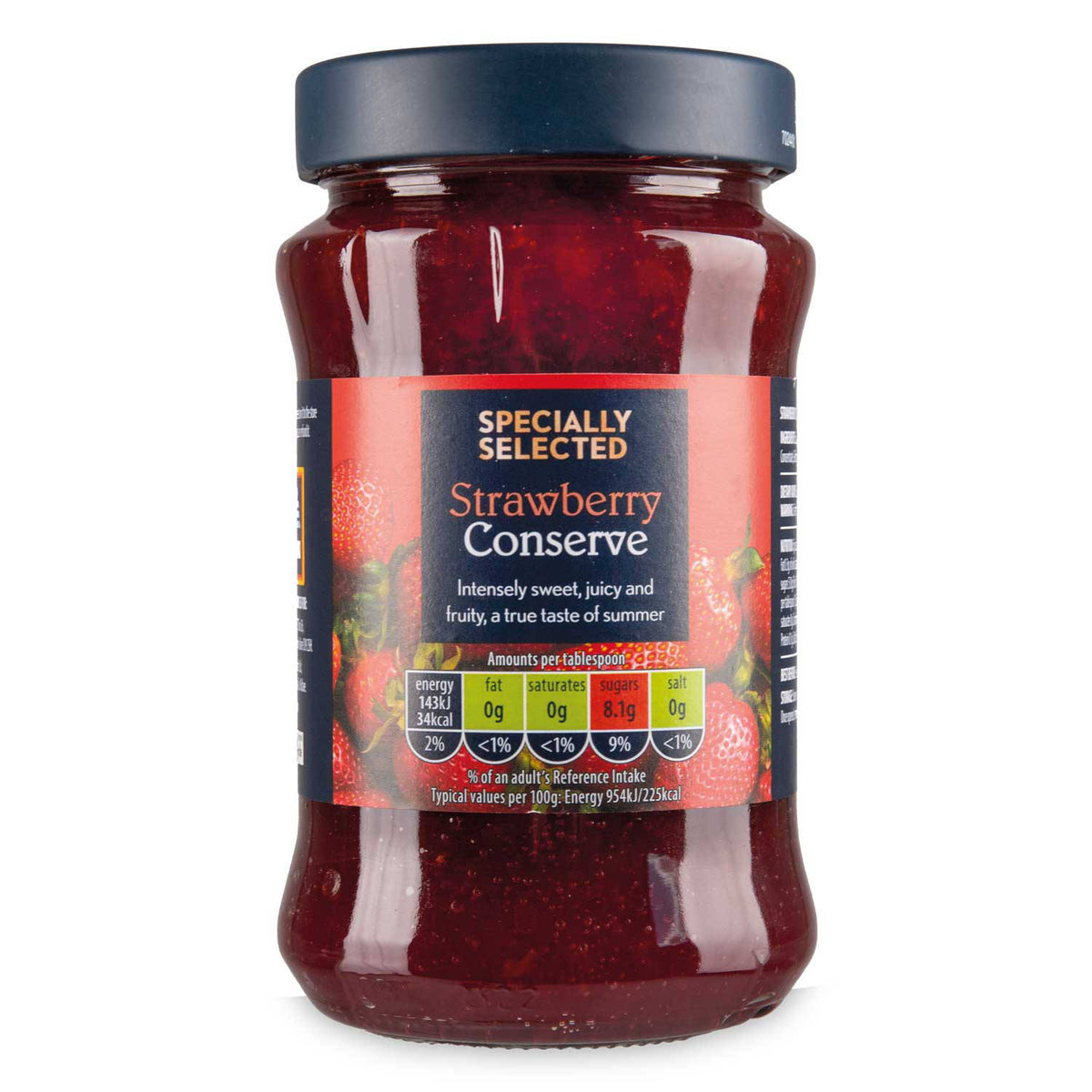 Strawberry conserve with 50% strawberries - British product