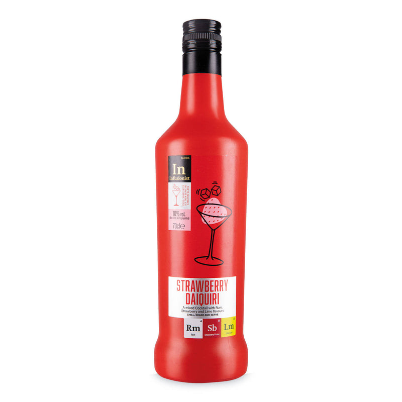 Strawberry Daiquiri cocktail with white rum and lime - British product