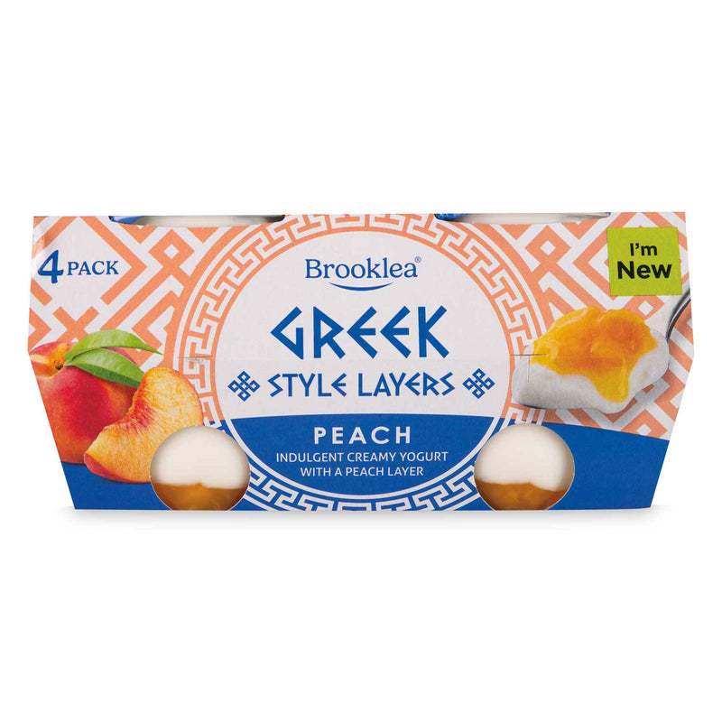 Strawberry Greek style yoghurt 4 pack 500g (British brand)