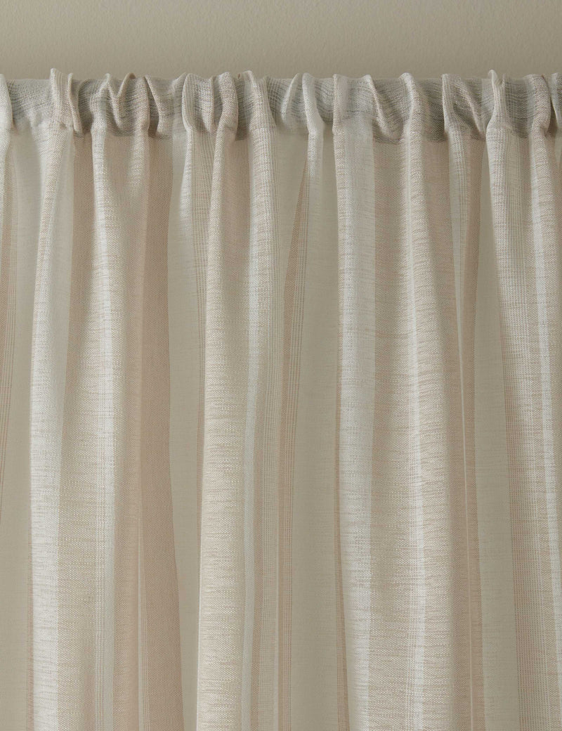 Laura Ashley sheer voile stripe curtain panel, UK version