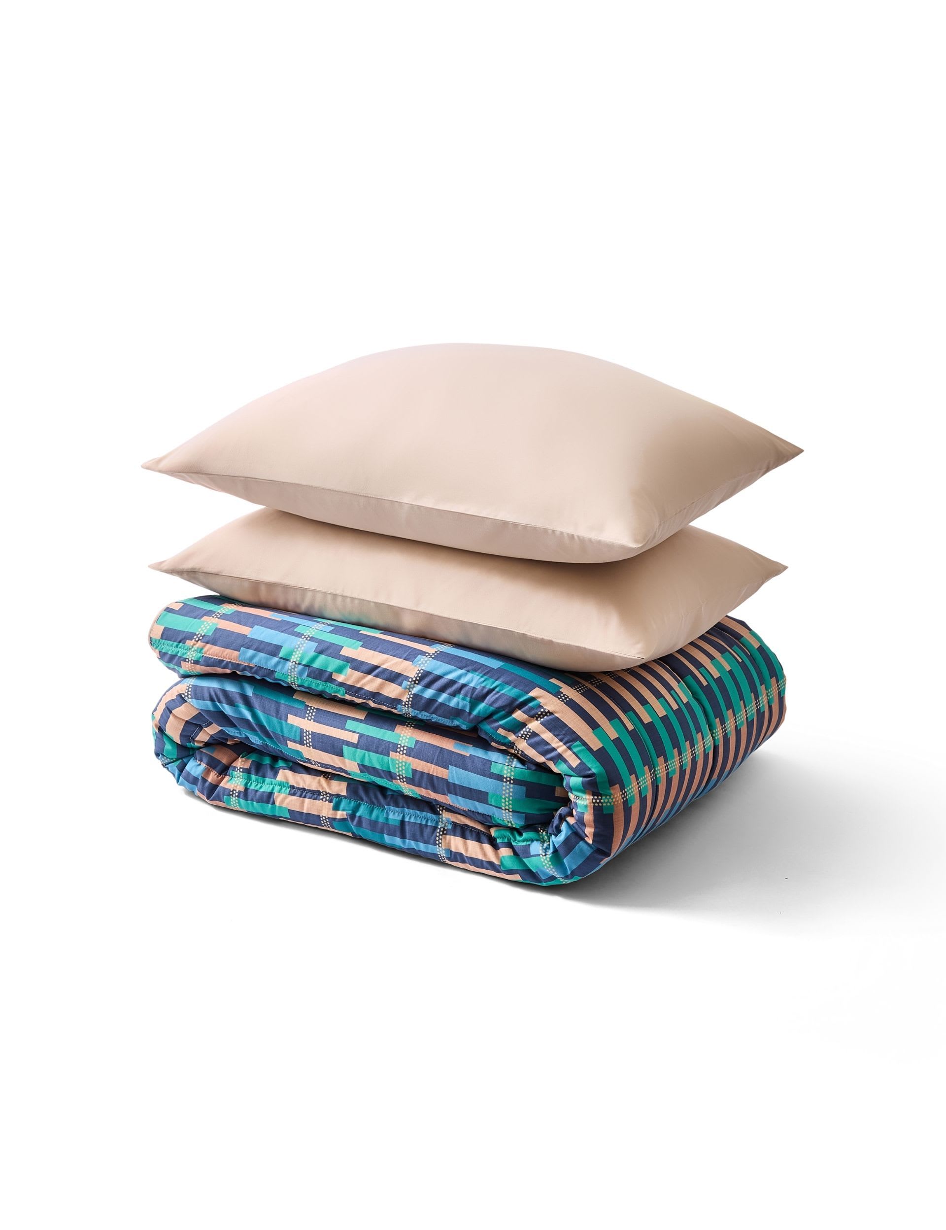 Night Lark striped coverless duvet 6 tog, UK version