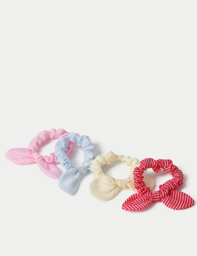 M&S Striped Bow Scrunchies Hair Accessories- Buy online at McGrocer