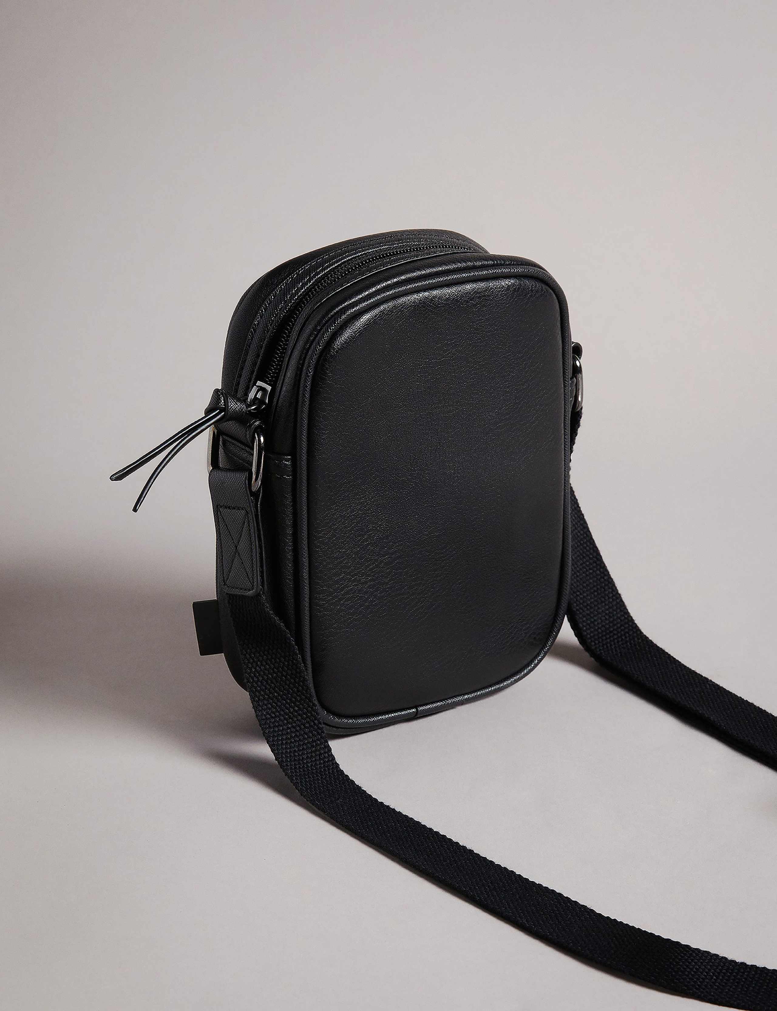 Ted Baker striped faux leather messenger bag, UK version