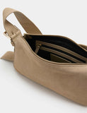 Autograph suede boxy sling bag (British brand)
