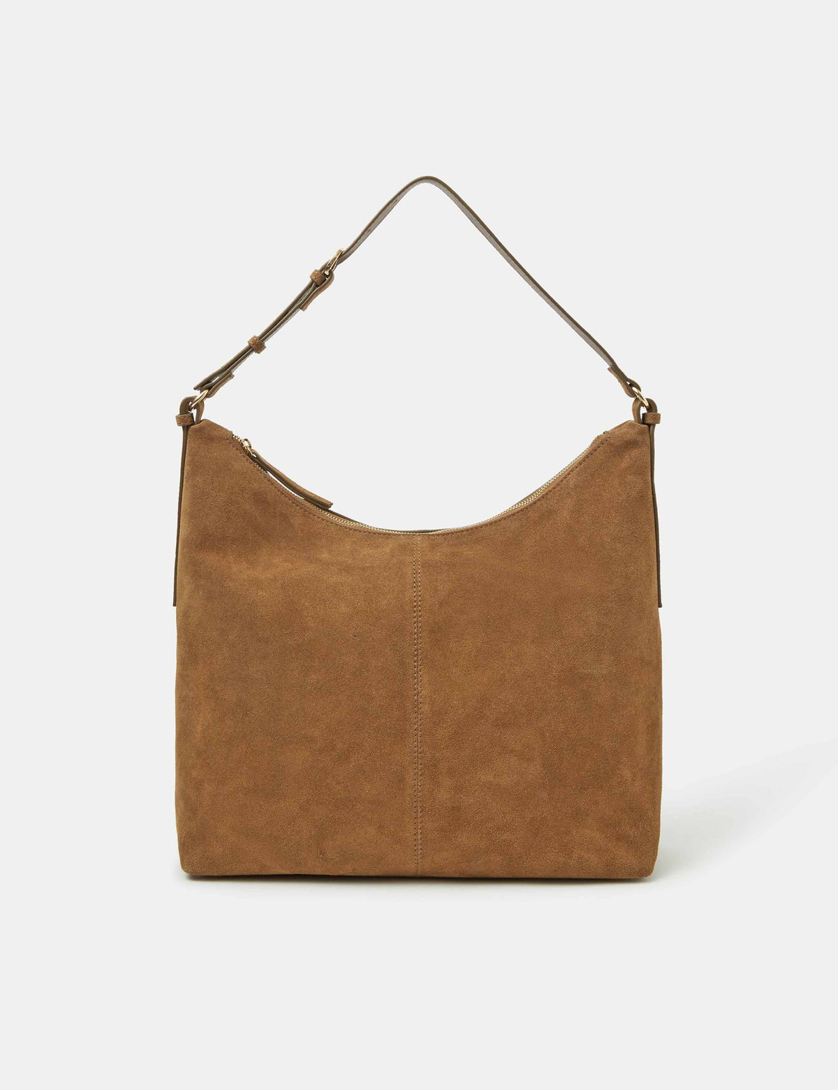 Accessorize suede shoulder bag with buckle strap (British brand)