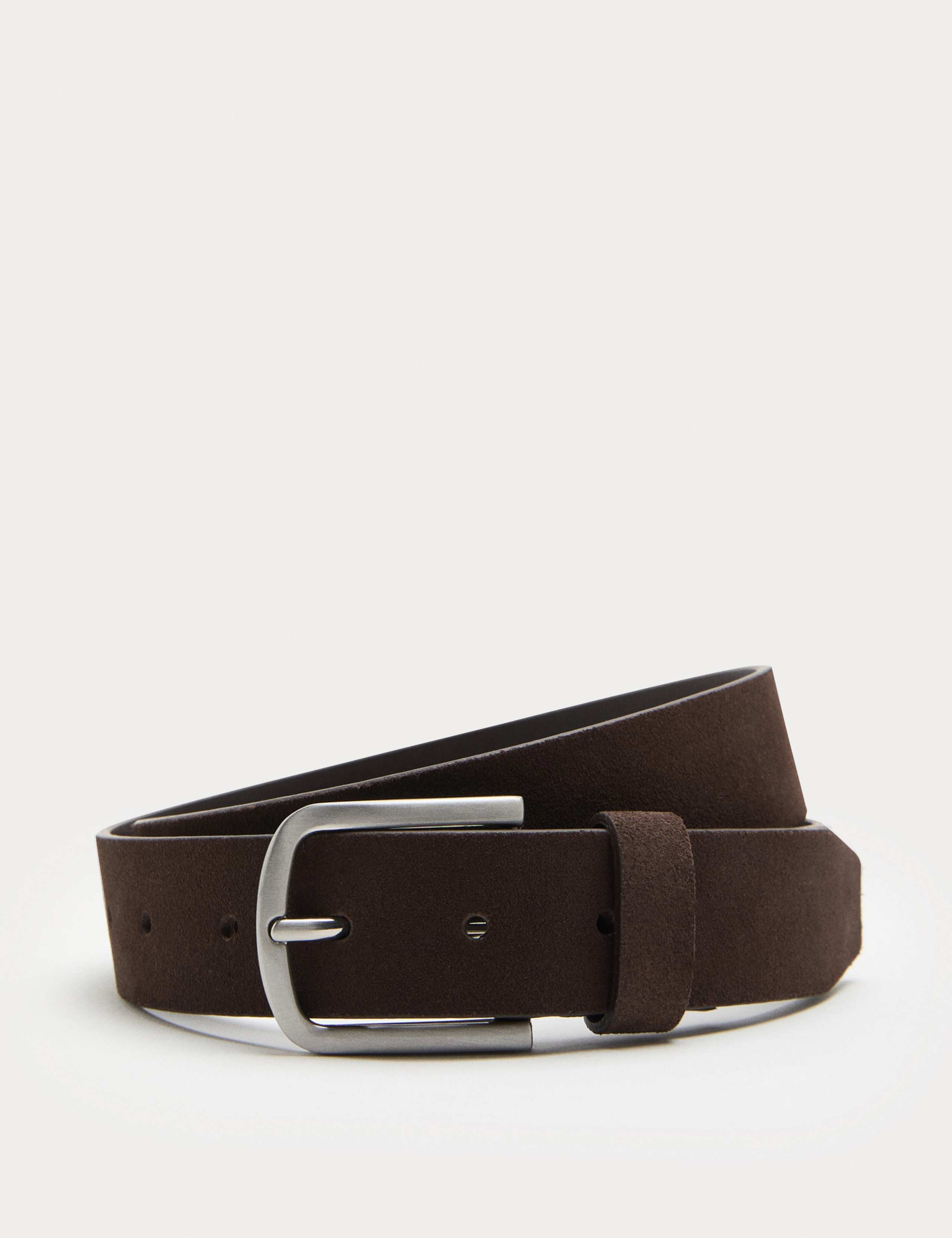 M&S suede casual belt with metal buckle - British product