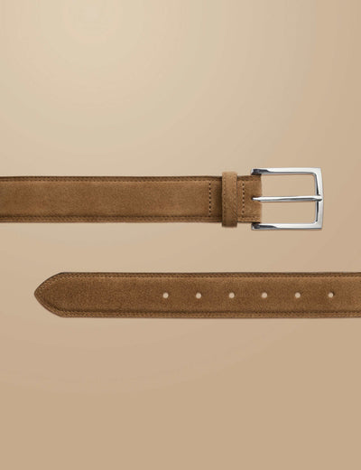 M&S Charles Tyrwhitt Suede Casual Belt- Buy online at McGrocer
