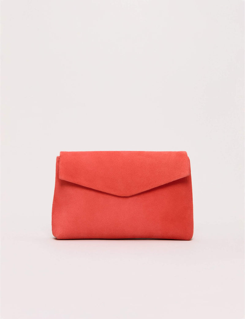 Phase Eight suede chain strap clutch bag - British product