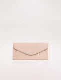 Phase Eight suede clutch bag with gold chain (British brand)
