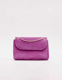 Phase Eight suede clutch bag with chain strap (British brand)