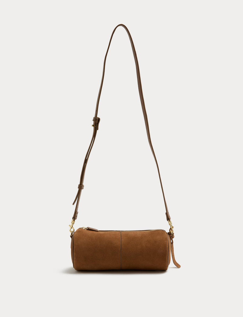 Autograph suede cross body bag (British brand)