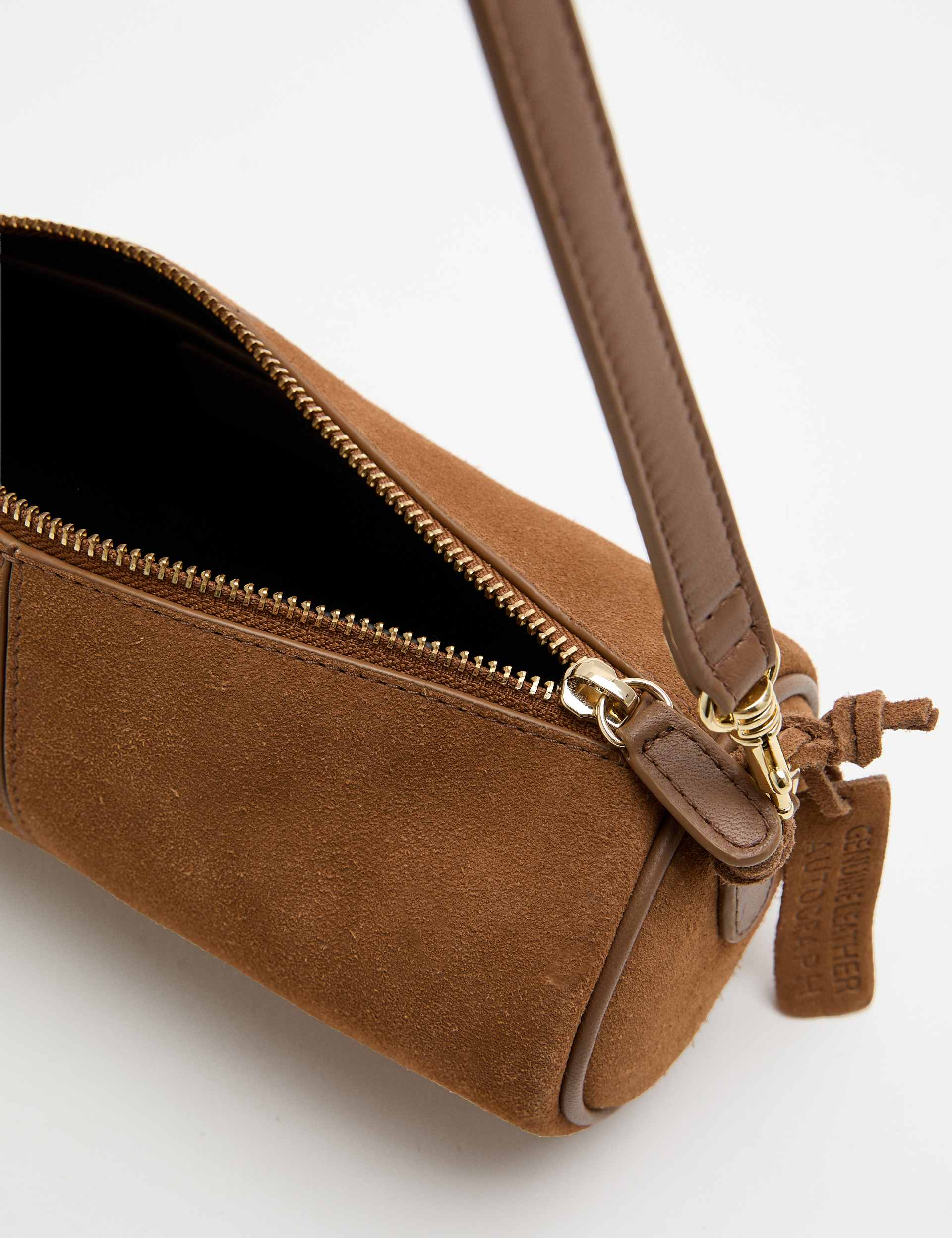 Autograph suede cross body bag (British brand)
