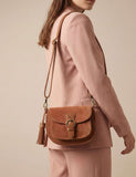 Jones Bootmaker suede cross body bag (British brand)