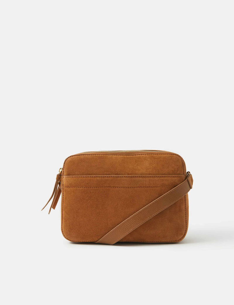 Accessorize suede cross body camera bag - British product